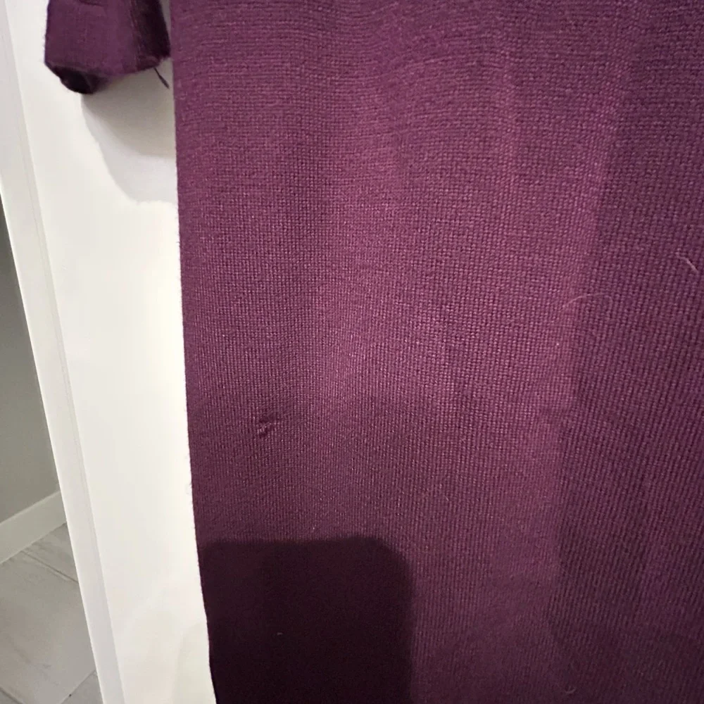 Calvin Klein women’s dress cranberry color size L with stretch midi length NWT - Picture 5 of 7